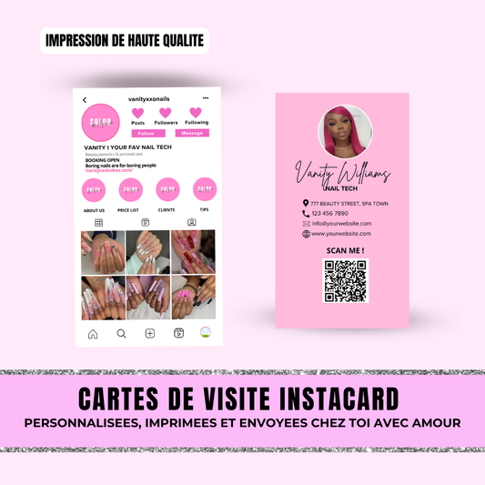 Cartes Insta Baddies (cartes de visite)