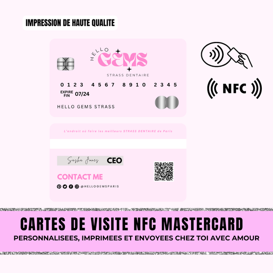 Cartes NFC en pvc mastercard style